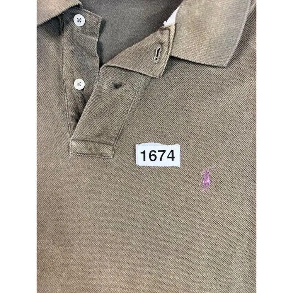 Polo Ralph Lauren Shirt Short Sleeve Men's‎ XL brown